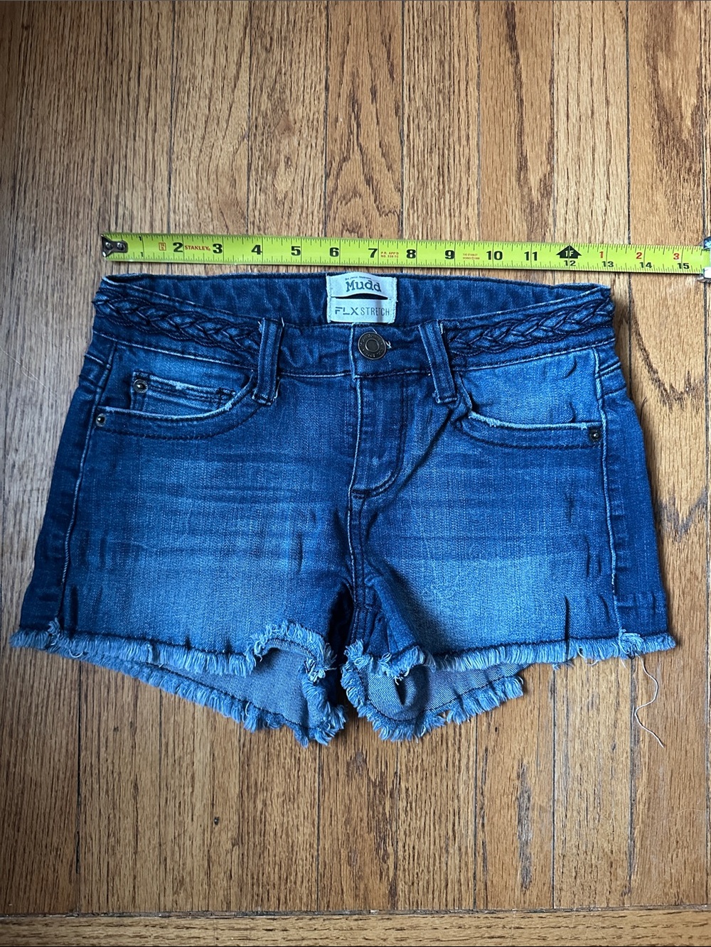 Mudd Braided Waist Jean Shorts - Juniors Size 1
